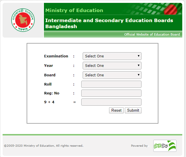 Check SSC Result 2020 with Marksheet from education board results official website